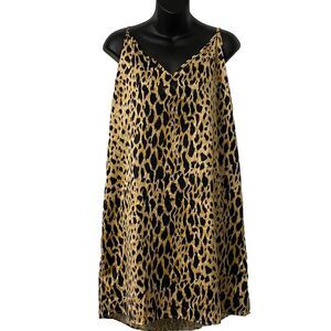 NWT Asos Curve Womens Midi Cami Leopard Print Slip Dress Size US 14 WhimsyGoth